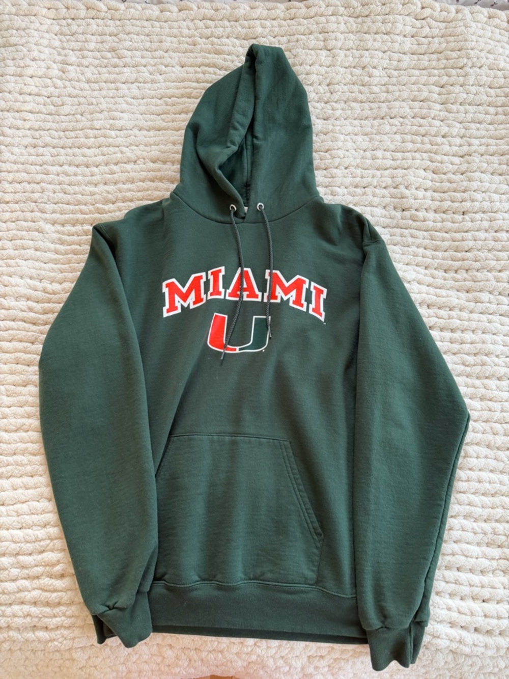 Champion University of Miami Hooded Sweatshirt
